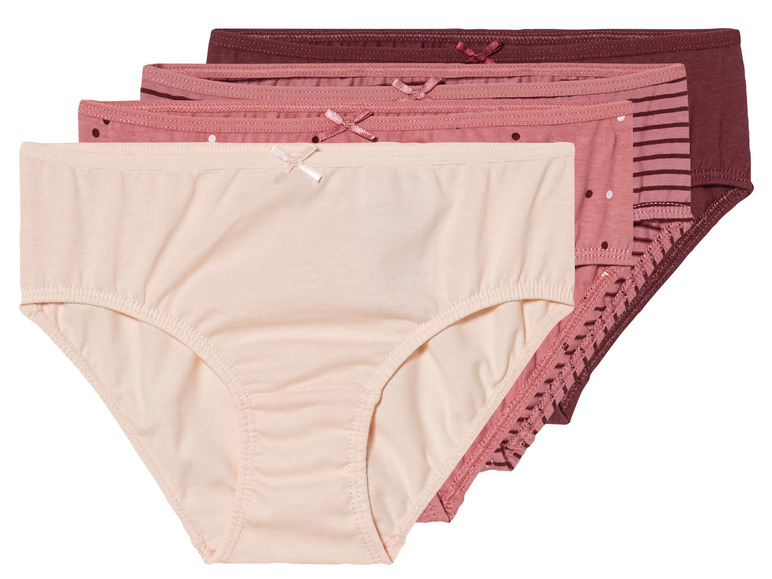 Un ensemble de trois culottes pour femmes, une unie et deux imprimées