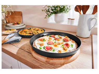 ERNESTO® Moules à pizza / Moules à quiche et tarte, 2 pièces