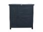 Armoire de rangement extérieure Habau gris foncé avec portes style grange.