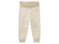 Pantalon rayé beige pour bébé.