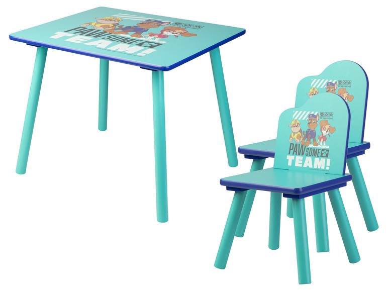 Une table et des chaises Paw Patrol pour enfants