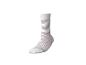 Chaussette blanche à rayures horizontales roses
