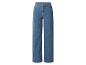 Jean bleu large à taille haute