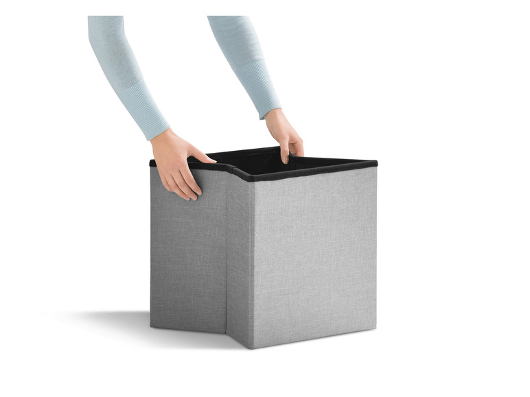 Aller en mode plein écran : LIVARNO home Pouf-coffre de rangement, 46 L - Image 21