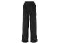 Pantalon en velours côtelé noir pour femme.