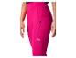 Leggings de sport rose vif avec poches zippées.