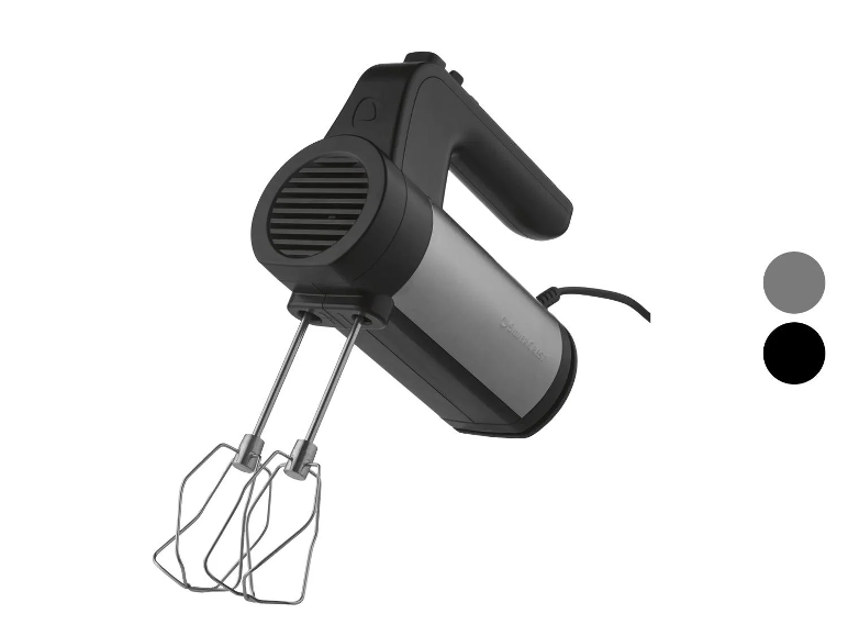 Mixeur plongeant SILVERCREST® SHM 500 A1 en acier inoxydable avec fouets.