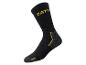 Chaussette noire avec logo et détails jaunes CAT®.