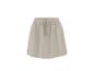 Jupe beige avec taille élastique et cordon de serrage.