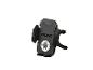 Support de téléphone de voiture noir avec mécanisme de serrage et instructions d'utilisation.