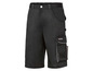 Short de travail noir Parkside avec plusieurs poches.