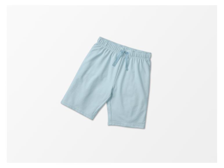 Shorts en molleton bleu clair.
