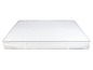 Un matelas blanc avec un motif ondulé.