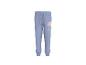 Pantalon de jogging bleu pour fille avec imprimé princesse et fleurs.