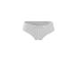 Culotte femme côtelée blanche taille haute sur fond blanc