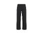 Pantalon noir femme coupe droite avec taille élastique.