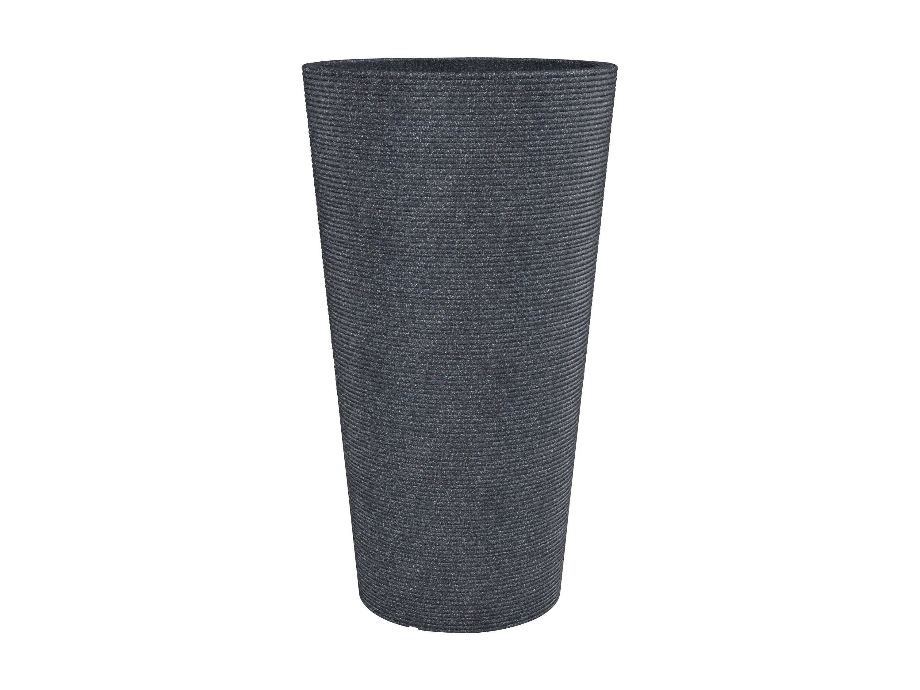 Scheurich Pot à fleurs avec insert (noir granit, Ø 39 cm, hauteur 70 cm)
