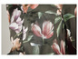 Une chemise verte avec un imprimé floral de tulipes.