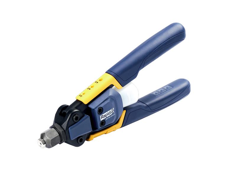 Pince à riveter multi-usage LIVARNO® RP100 HD avec poignées bleues et jaunes