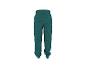 Pantalon de jogging sarcelle pour enfants avec motif ludique de dinosaures et d'empreintes.