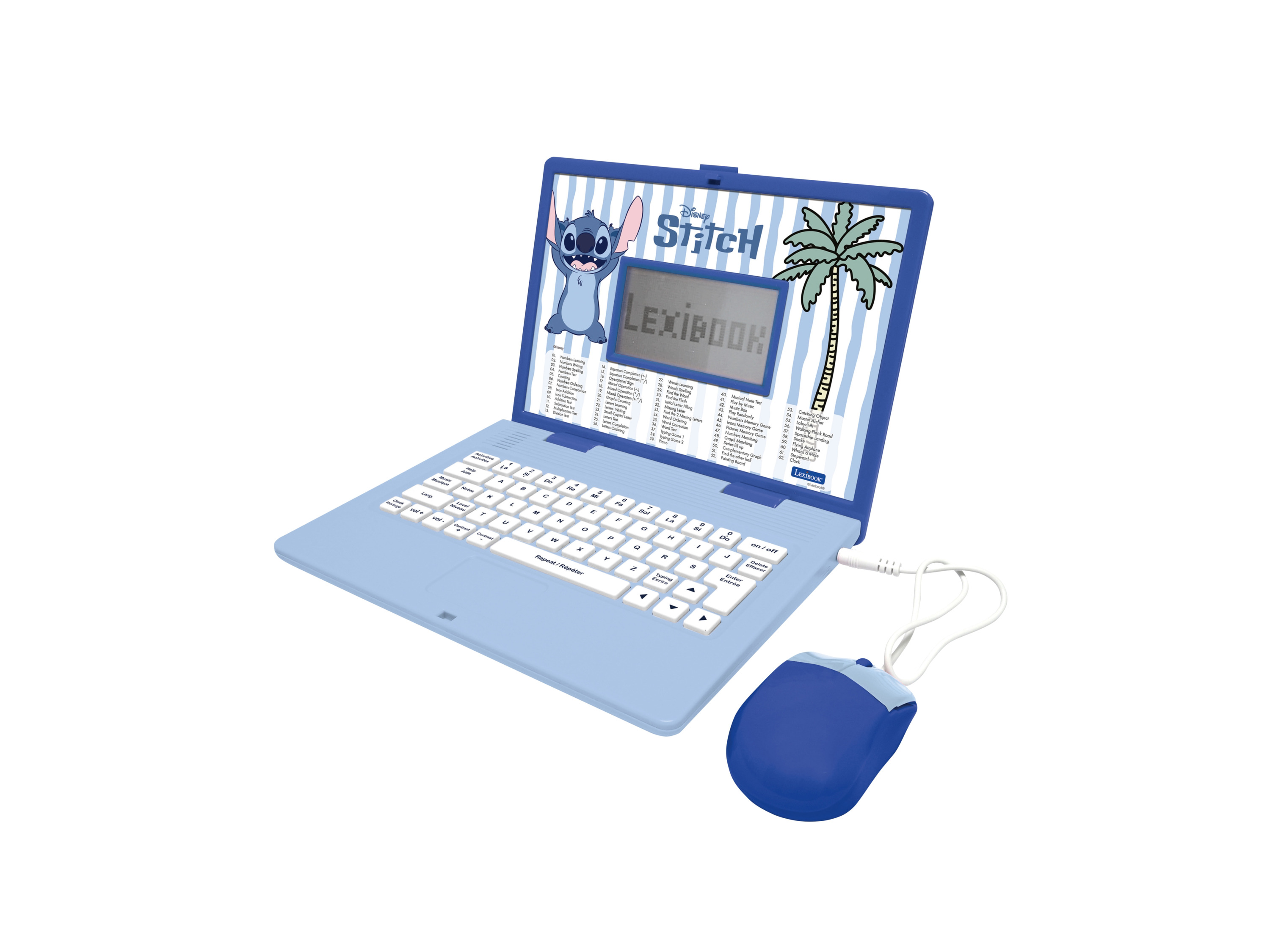 LEXIBOOK Ordinateur éducatif bilingue (Stitch)