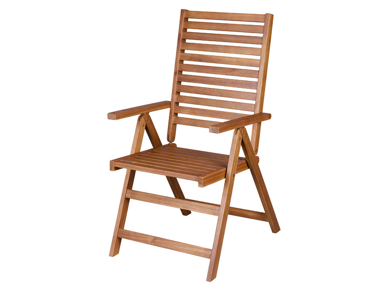 Aller en mode plein écran : LIVARNO home Set de table de jardin + 6 fauteuils pliants Sevilla en bois d'acacia - Image 3