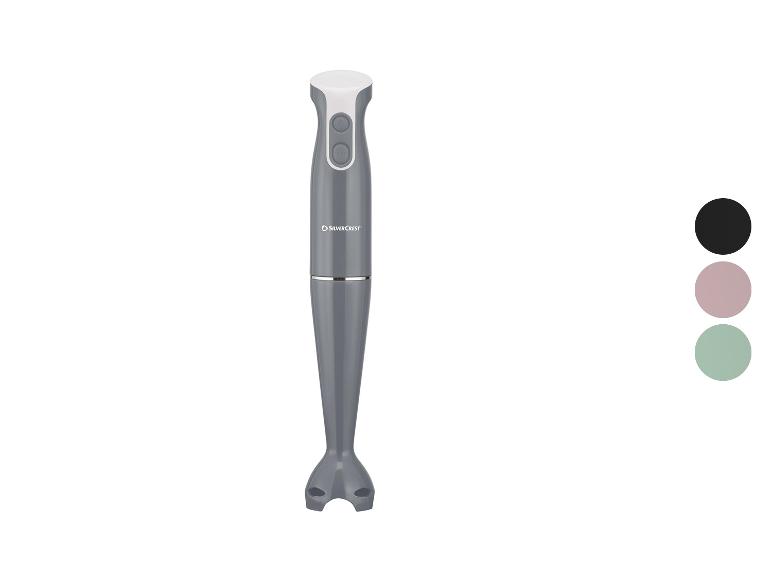 Mixeur plongeant SilverCrest, couleur grise.