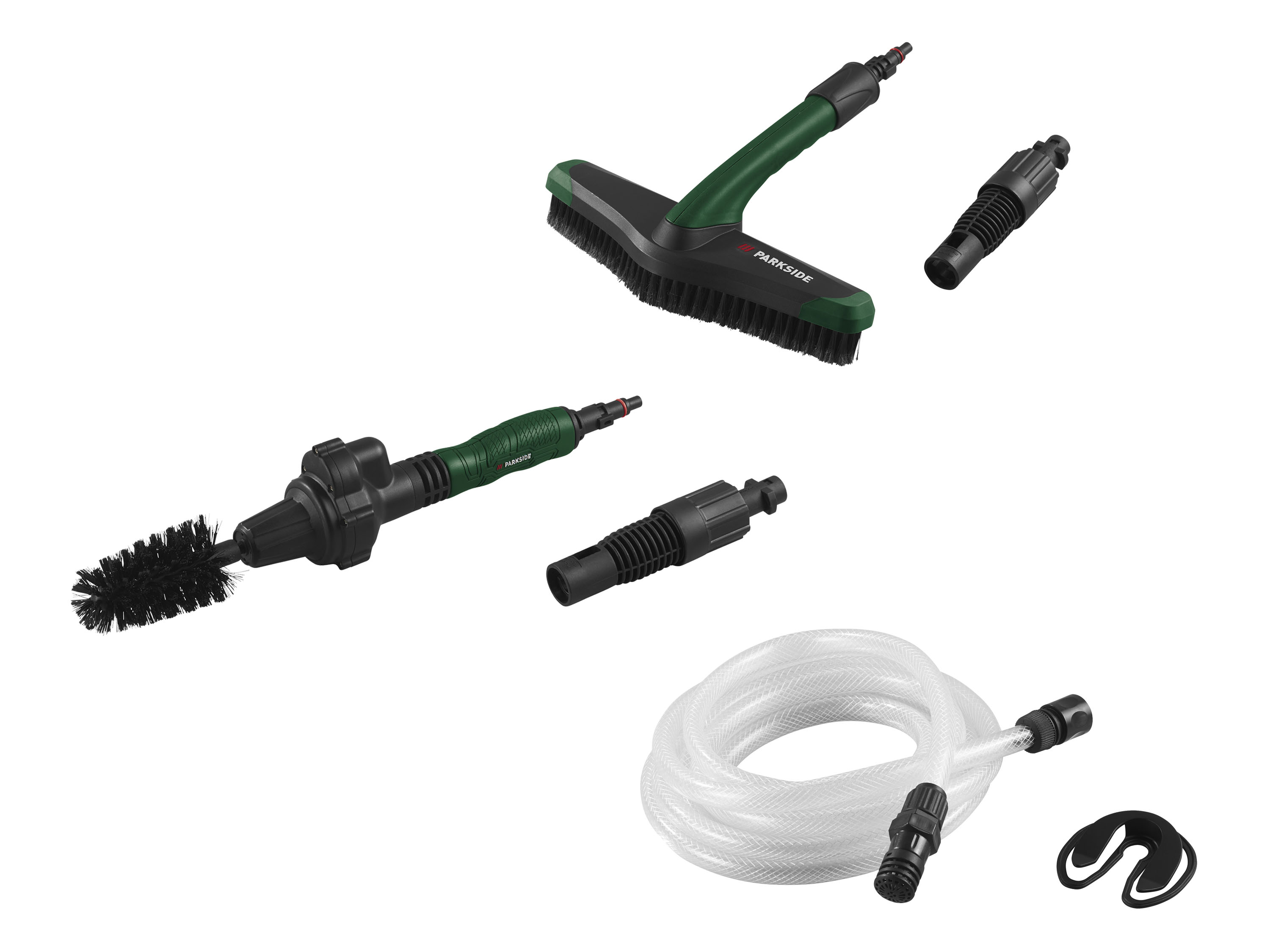 PARKSIDE® Brosse à jantes, brosse plate ou tuyau d'aspiration avec préfiltre