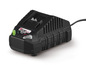 Un chargeur de batterie X20V Team noir avec un câble.
