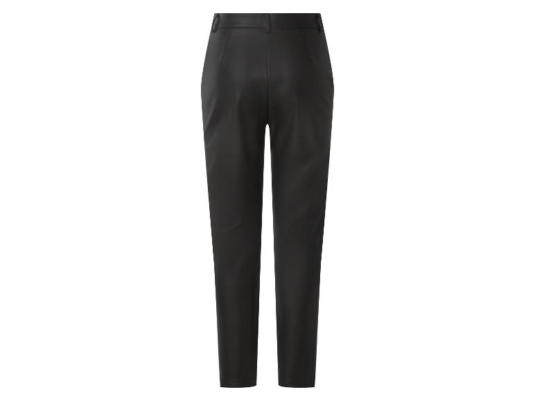 Pantalon en cuir noir, vue arrière