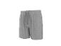 Shorts de jogging gris avec cordon de serrage.