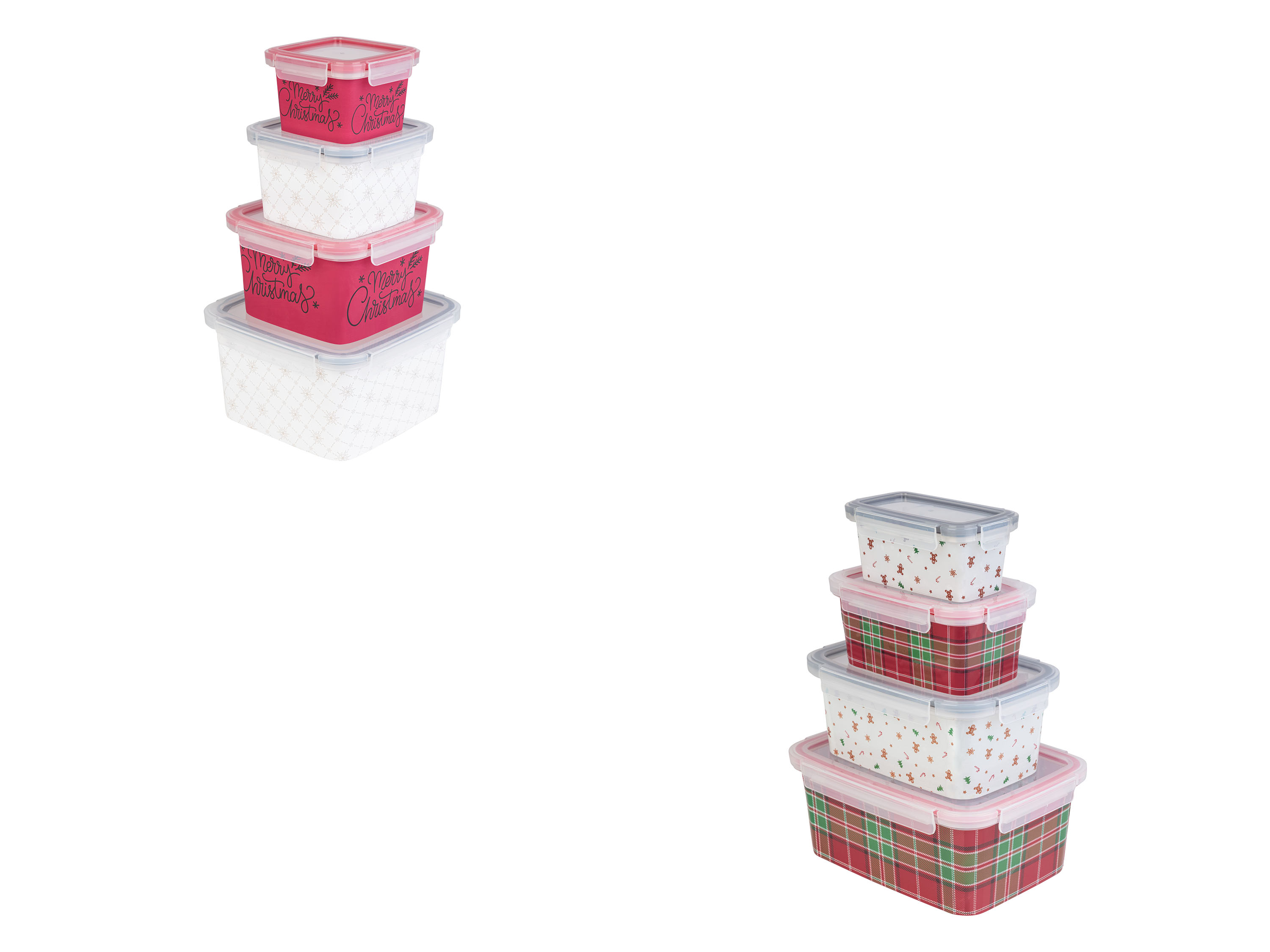 LIVARNO home Lot de 4 boîtes de conservation