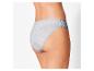 Un slip en coton gris taille haute.