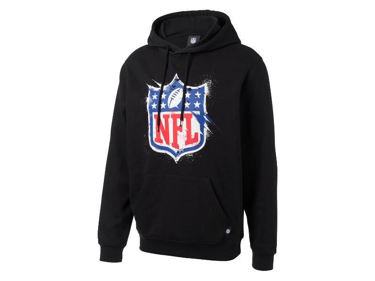 Sweat à capuche NFL noir avec logo vieilli.