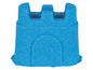 Château bleu en sable cinétique.