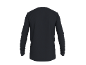 T-shirt de sport noir à manches longues, vue de dos