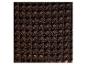 Détail d'un tissu brun à motif résille.
