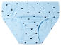 Culotte pour fille bleu clair à motif cœurs.