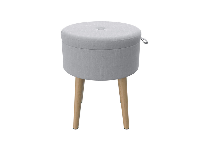 Aller en mode plein écran : LIVARNO home Tabouret avec compartiment de rangement, Ø 36 cm - Image 1