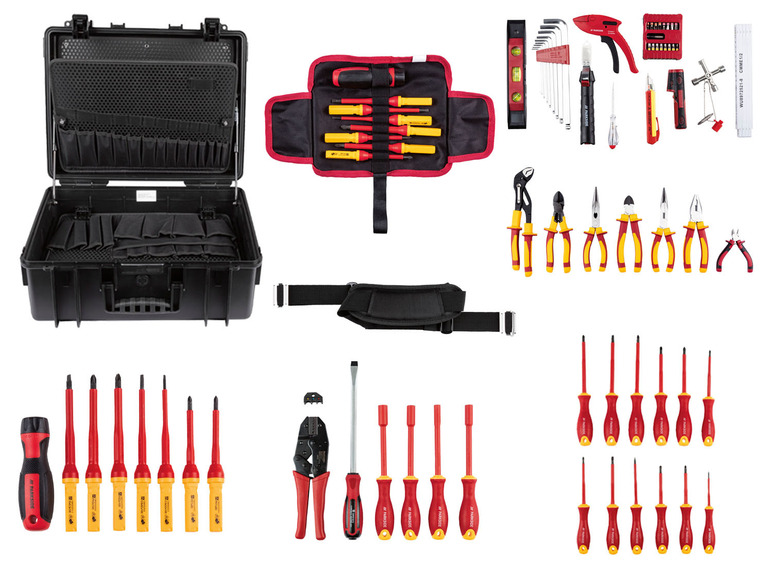 Aller en mode plein écran : PARKSIDE® Coffret d'outils d'électricien, 83 pièces - Image 1