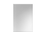 Miroir rectangulaire d'environ 21 cm de largeur et 30 cm de hauteur.