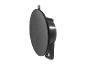 Disque abrasif noir et accessoires de fixation.