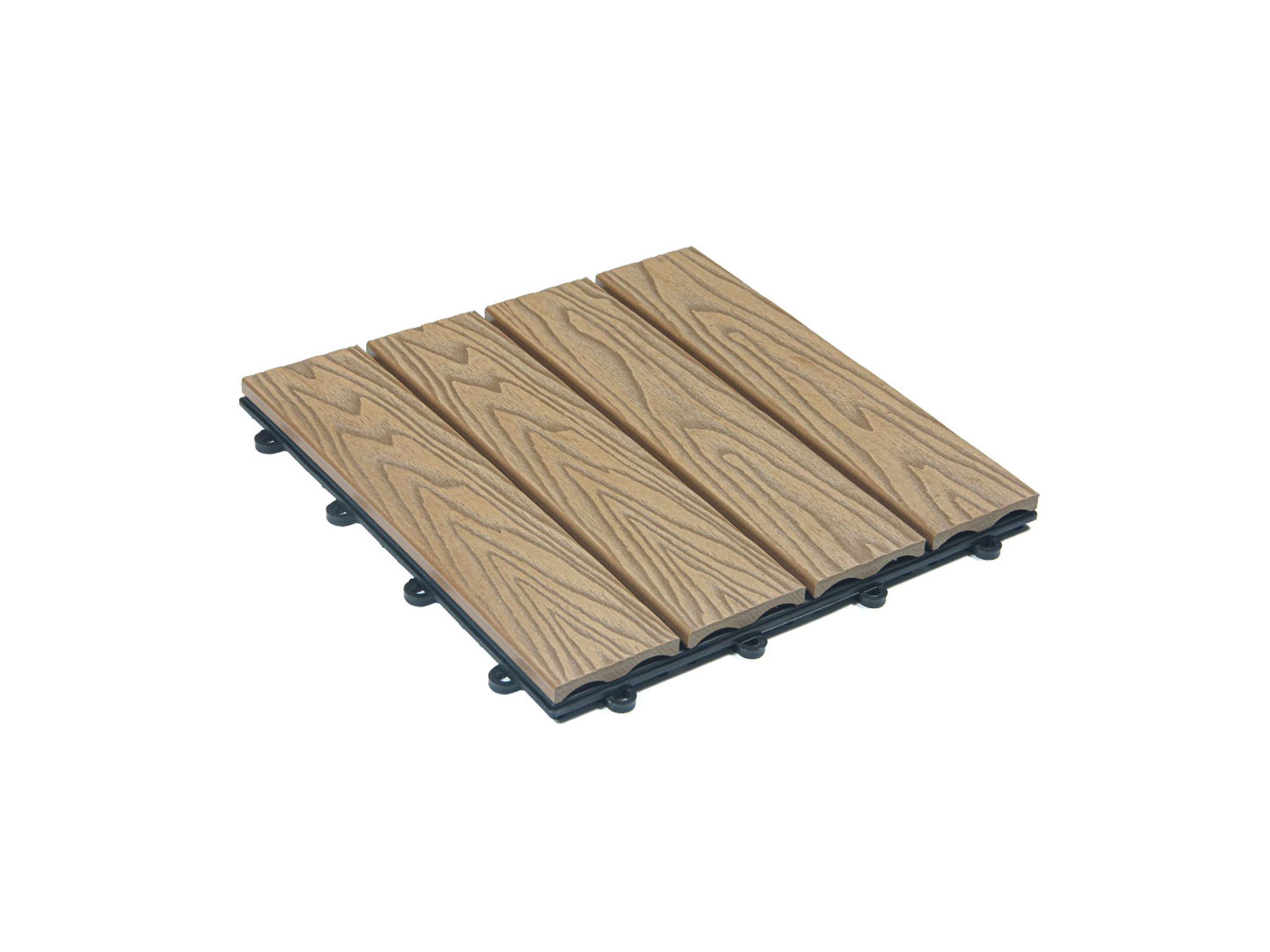 Home Deluxe Carreaux à clipser WPC BAVARO PREMIUM - Teck 2.5 m²