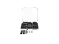 Kit de gaines thermorétractables LVBKRIDE dans un boîtier transparent.