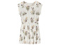 Robe blanche à fleurs.