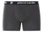 Caleçon gris pour homme avec ceinture noire et lettrage blanc