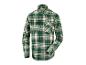 Une chemise à carreaux vert et beige à manches longues de Parkside.