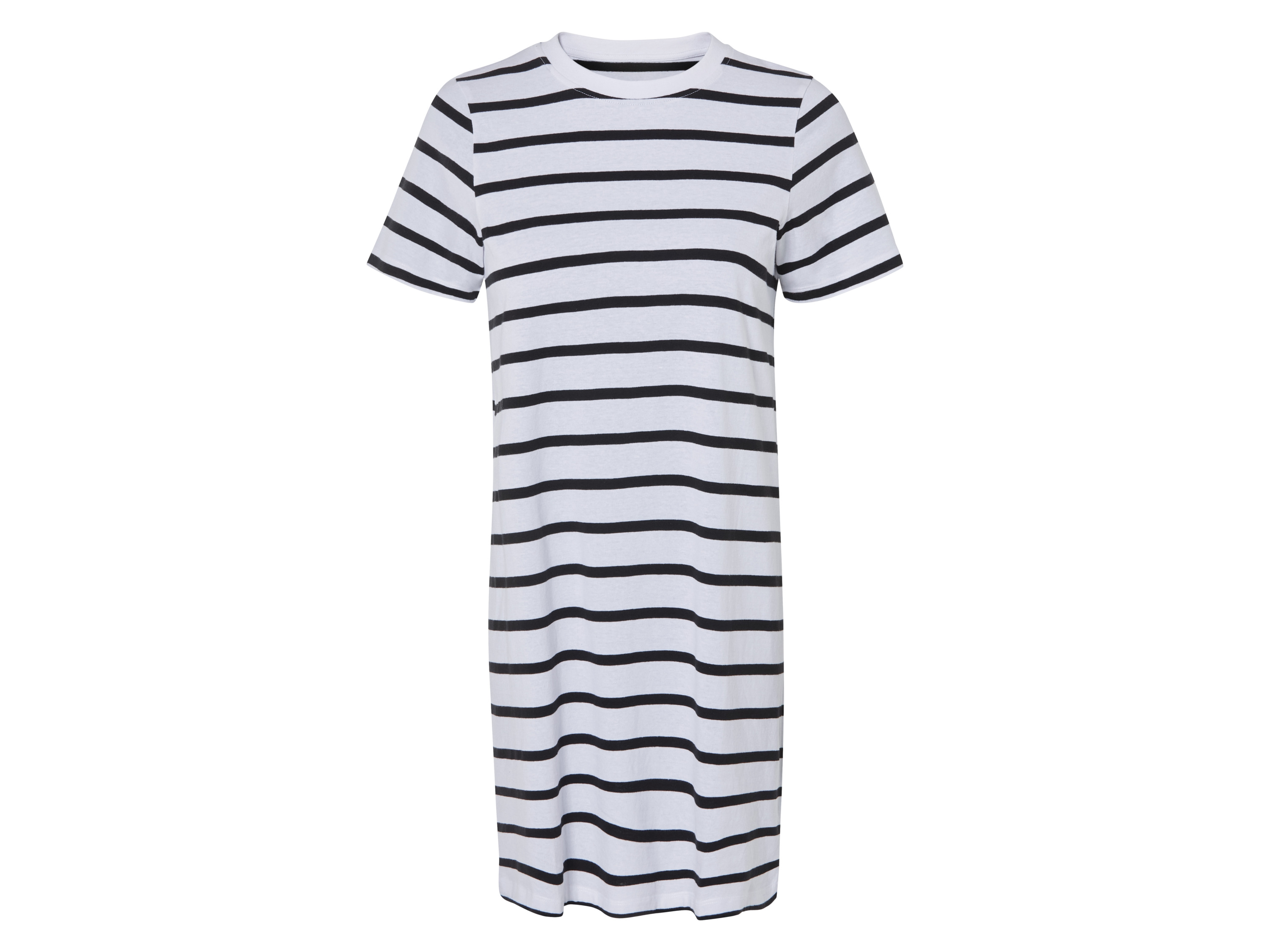 esmara® Robe t-shirt femme (sreifen noir/blanc, S(34/36))