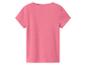 T-shirt rose uni pour femme, vue de dos