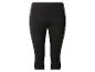 Legging capri noir avec une taille élastique